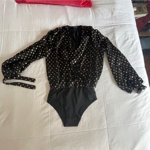 Zara v-neck bodysuit